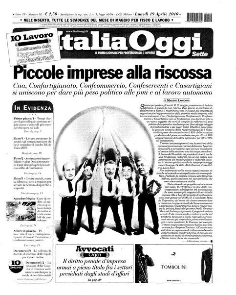 Italia oggi : quotidiano di economia finanza e politica